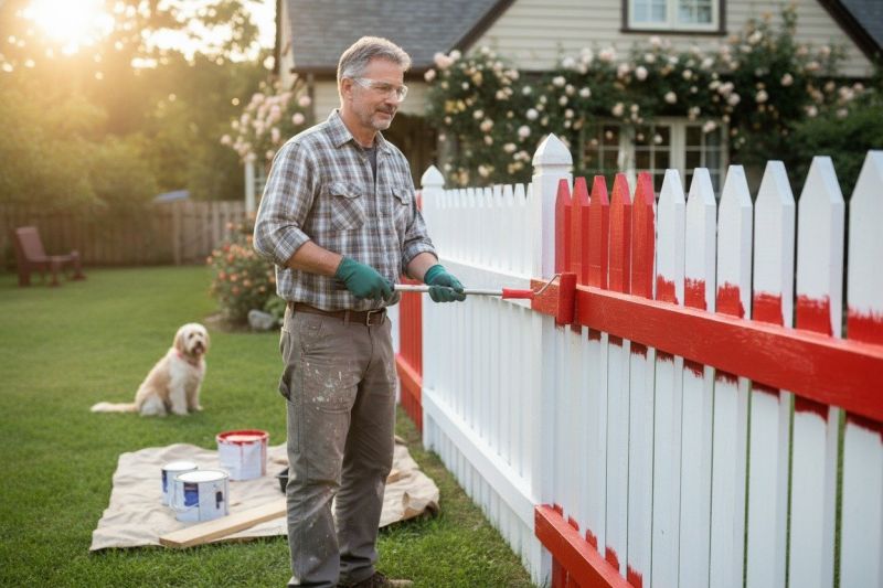 Residential Fence Painting in Waco, TX