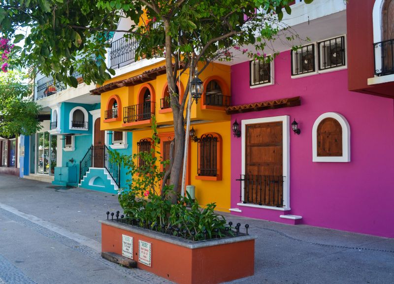 Colorful Stucco Murals